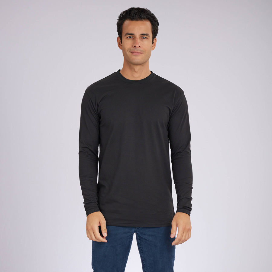 Essential Trio Signature Long Sleeves Crew Neck Tees 3-Pack