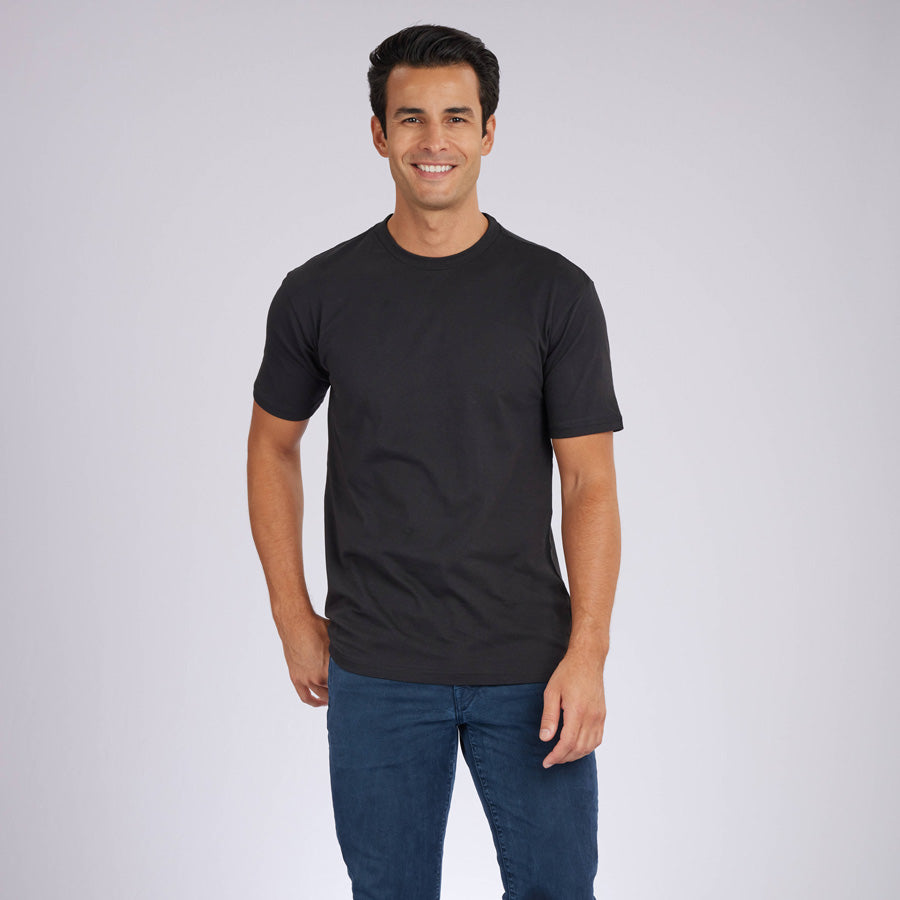 Black Premium Crew Neck Tee