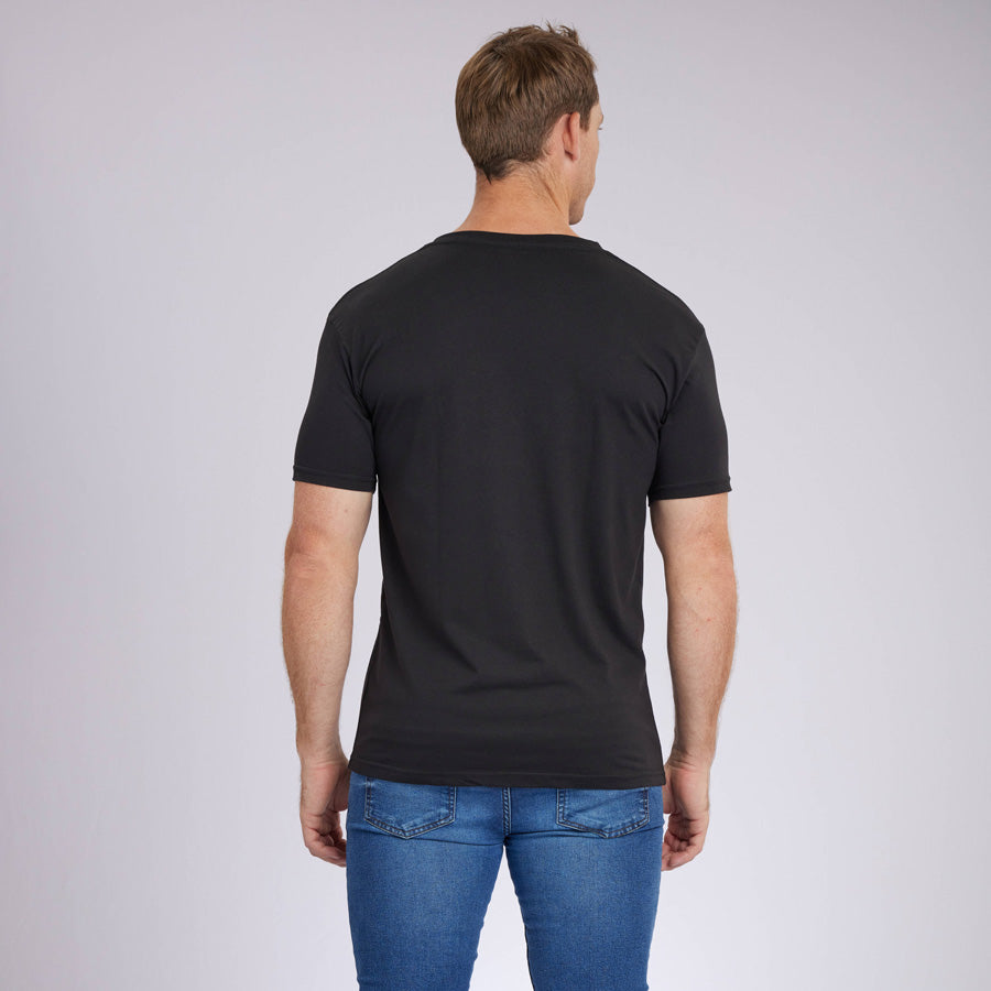 Black Signature V-Neck Tee