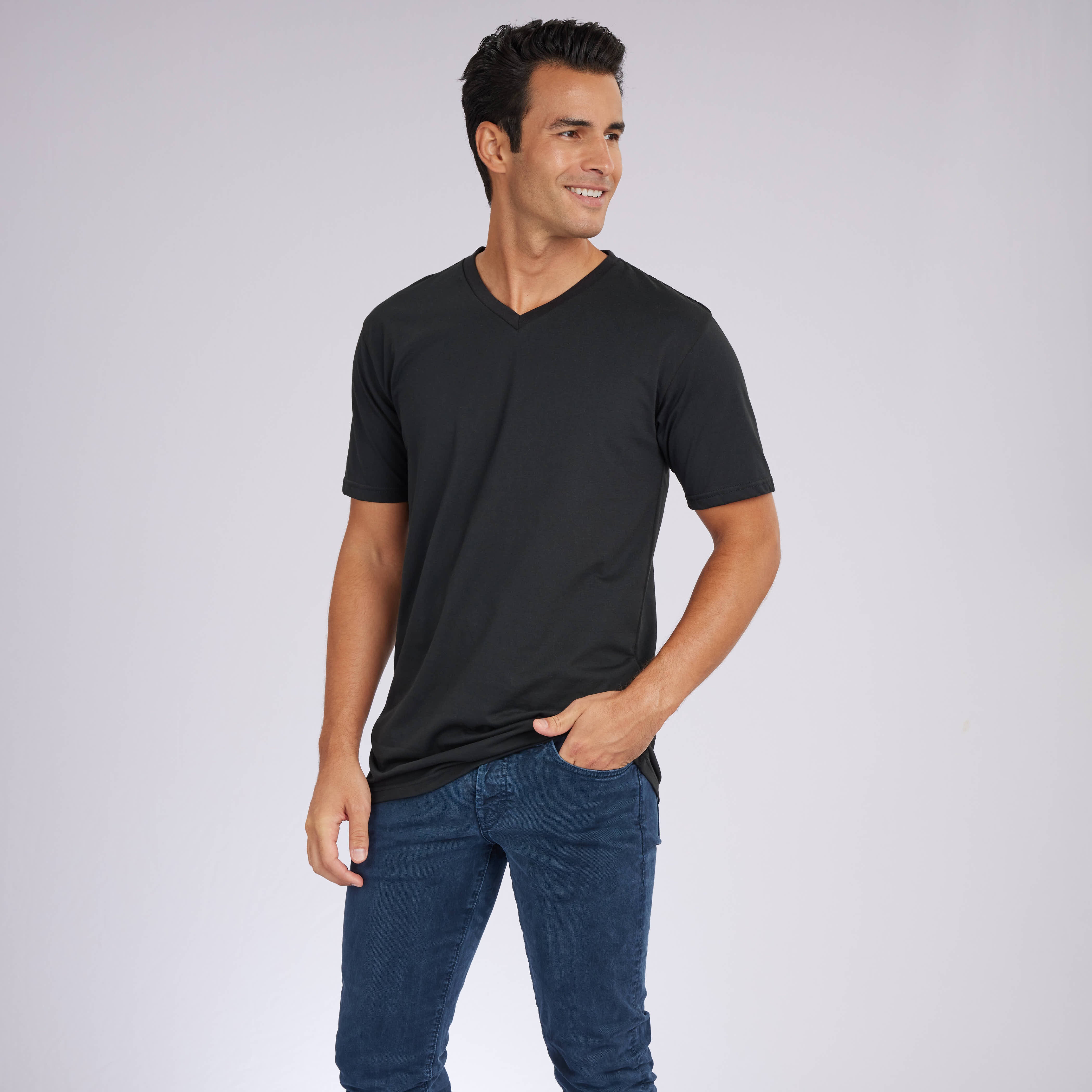 Black Signature V-Neck Tees 6-Pack