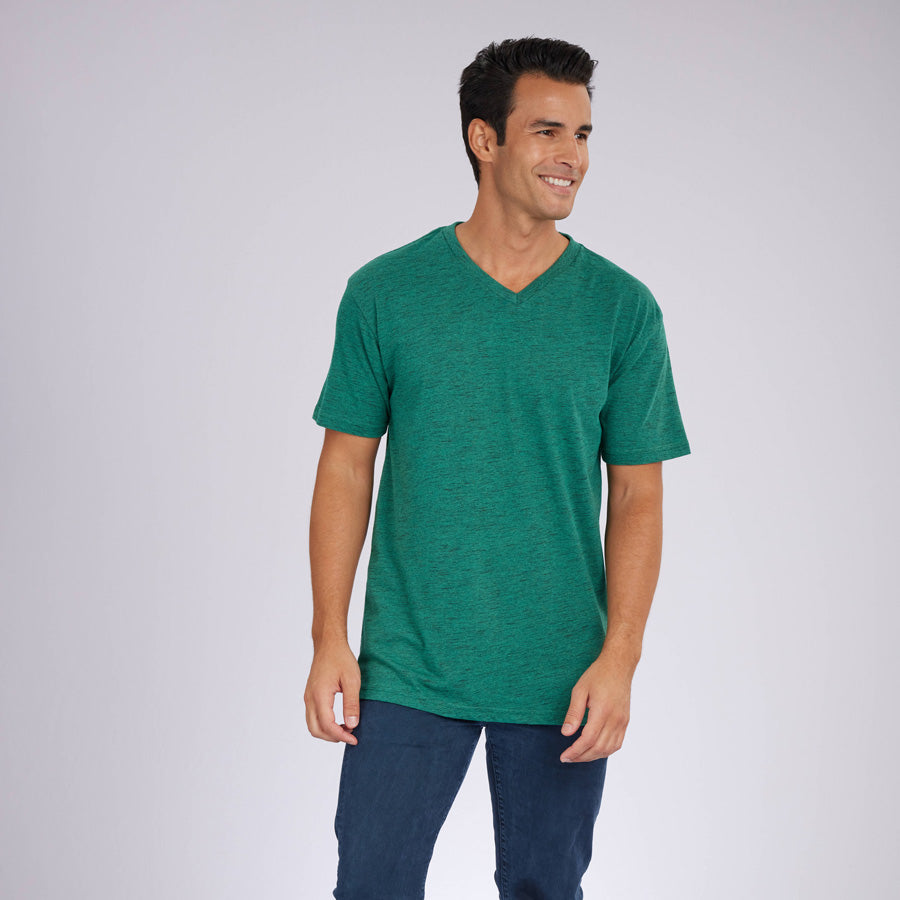 Carbon Green Signature V-Neck Tee