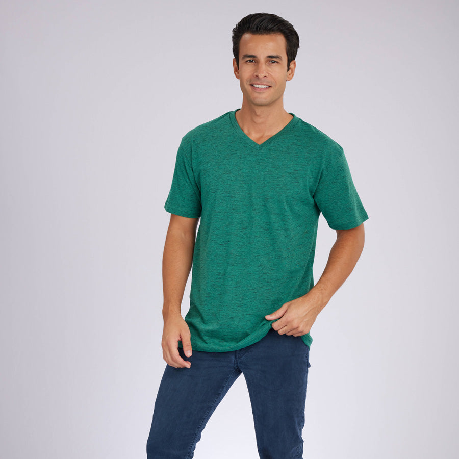 Carbon Green Signature V-Neck Tee