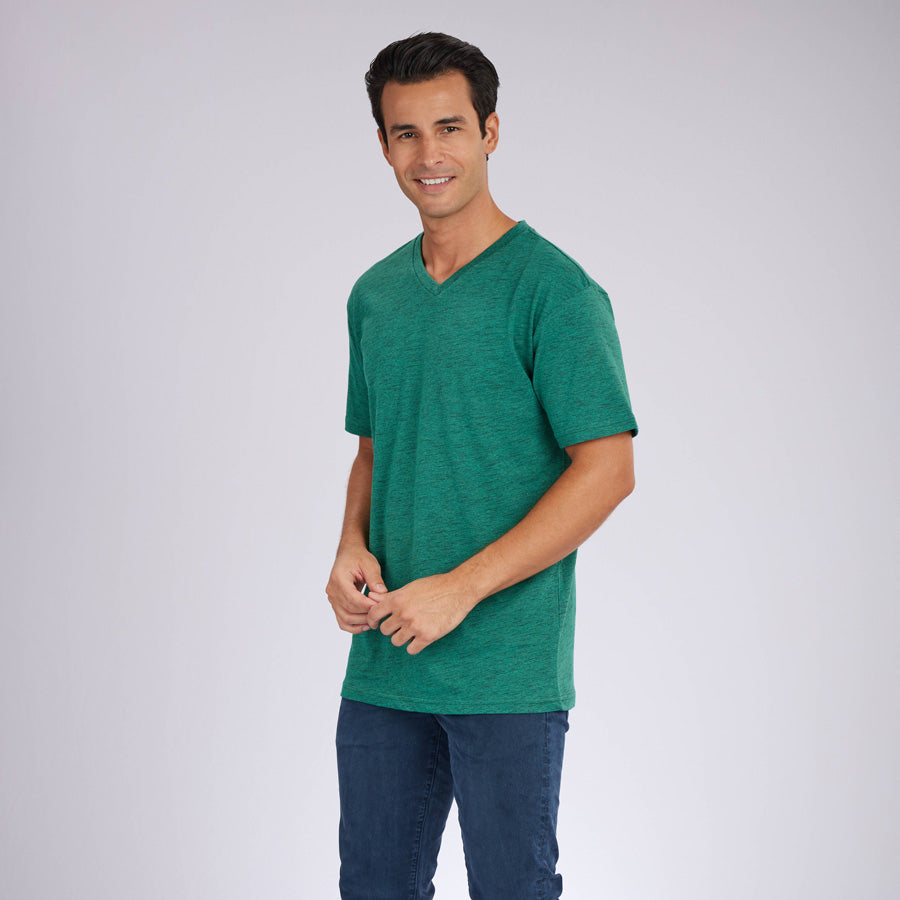 Carbon Green Signature V-Neck Tee