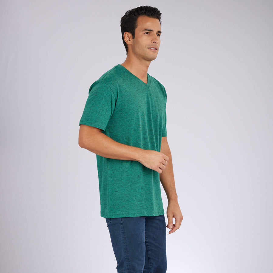 Carbon Green Signature V-Neck Tee