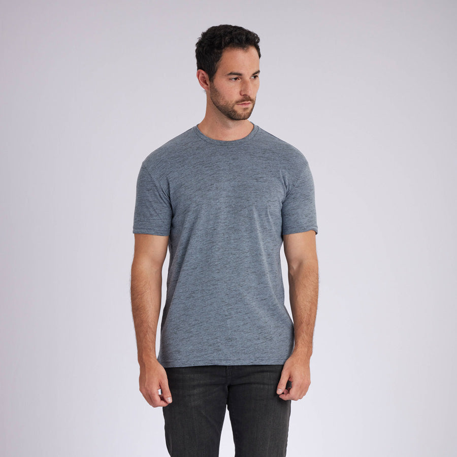 Carbon Sky Blue Signature Crew Neck Tee