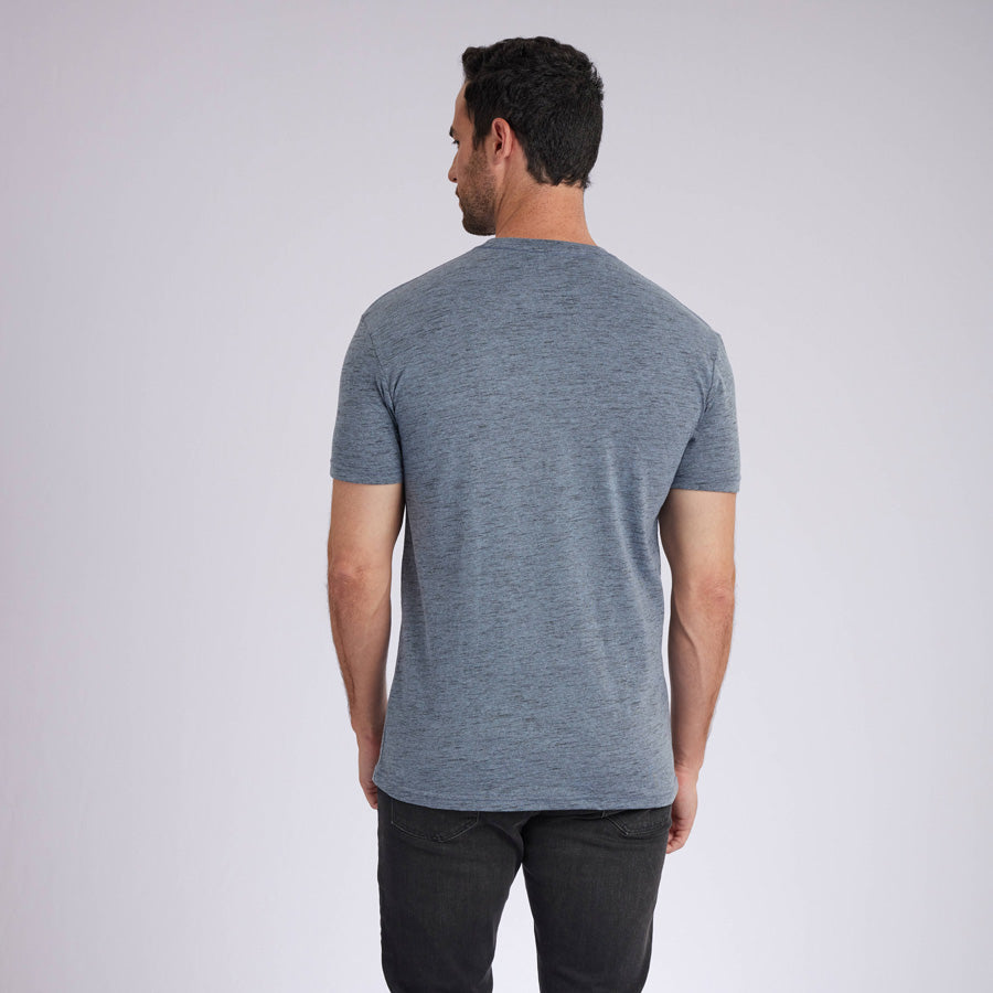 Carbon Sky Blue Signature Crew Neck Tee