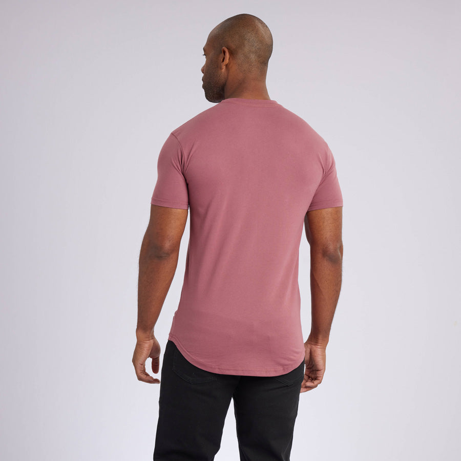 Clay Signature Curve Hem Crew Neck Tee