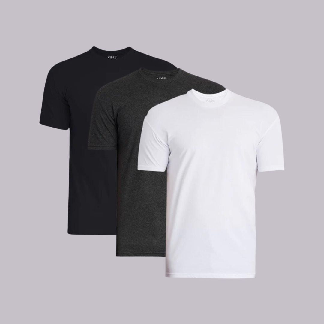 Essential Trio Signature Crew Neck Tees 3-Pack