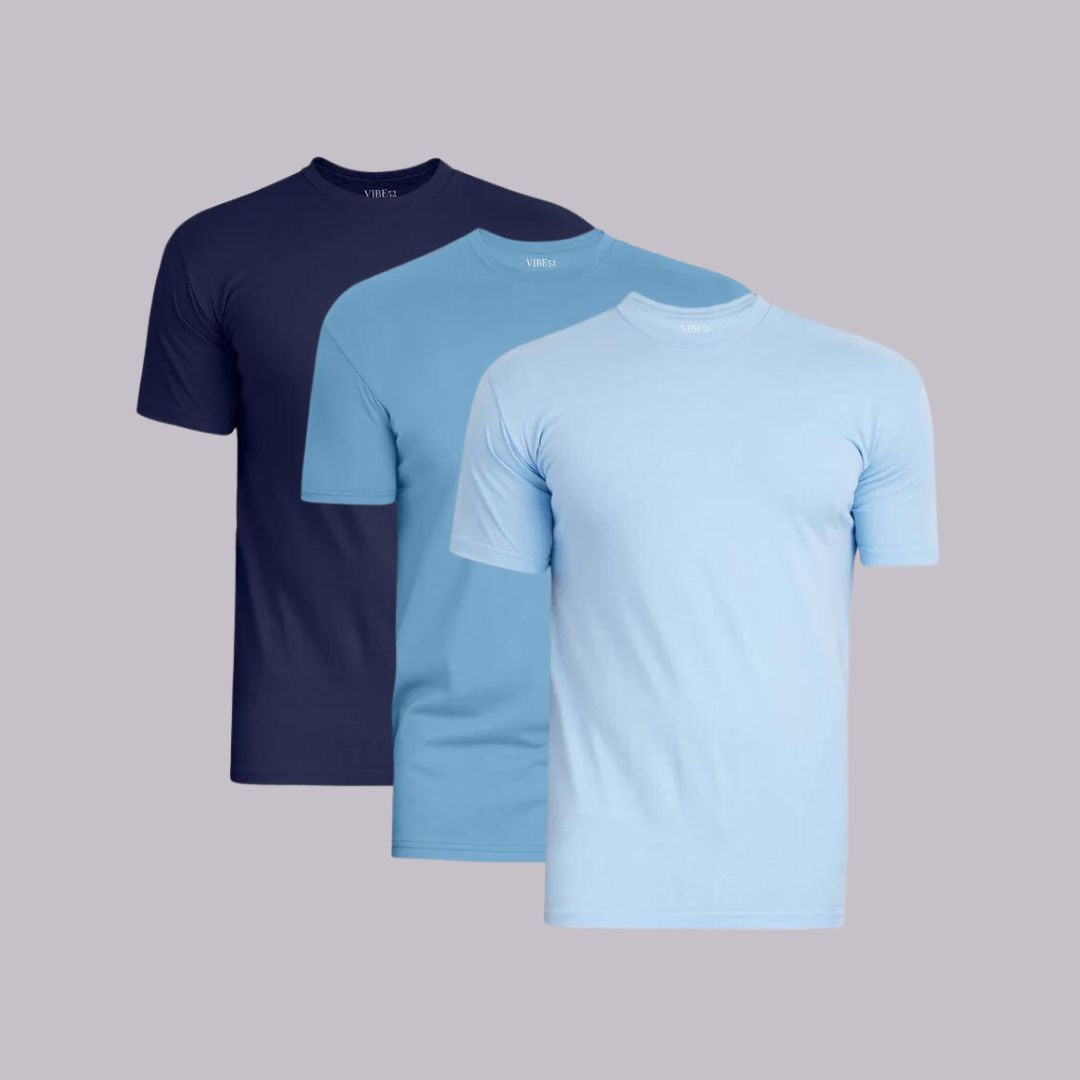 Cool Blues Signature Crew Neck Tees 3-Pack