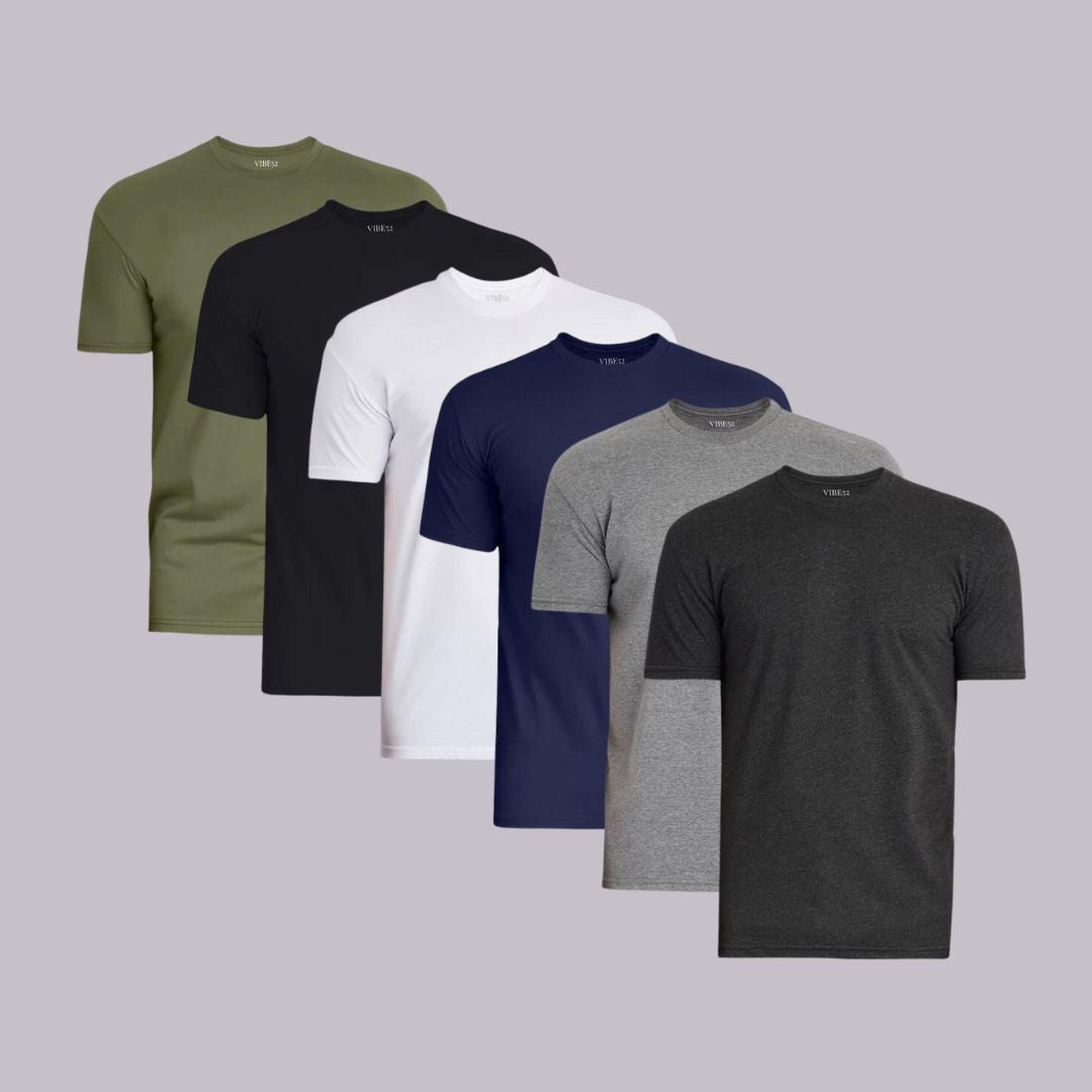 Essential Six Signature Crew Neck Tees 6-Pack