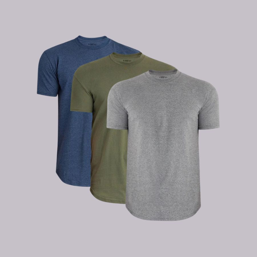 Classic Camo Signature Curve Hem Crew Neck Tees 3-Pack