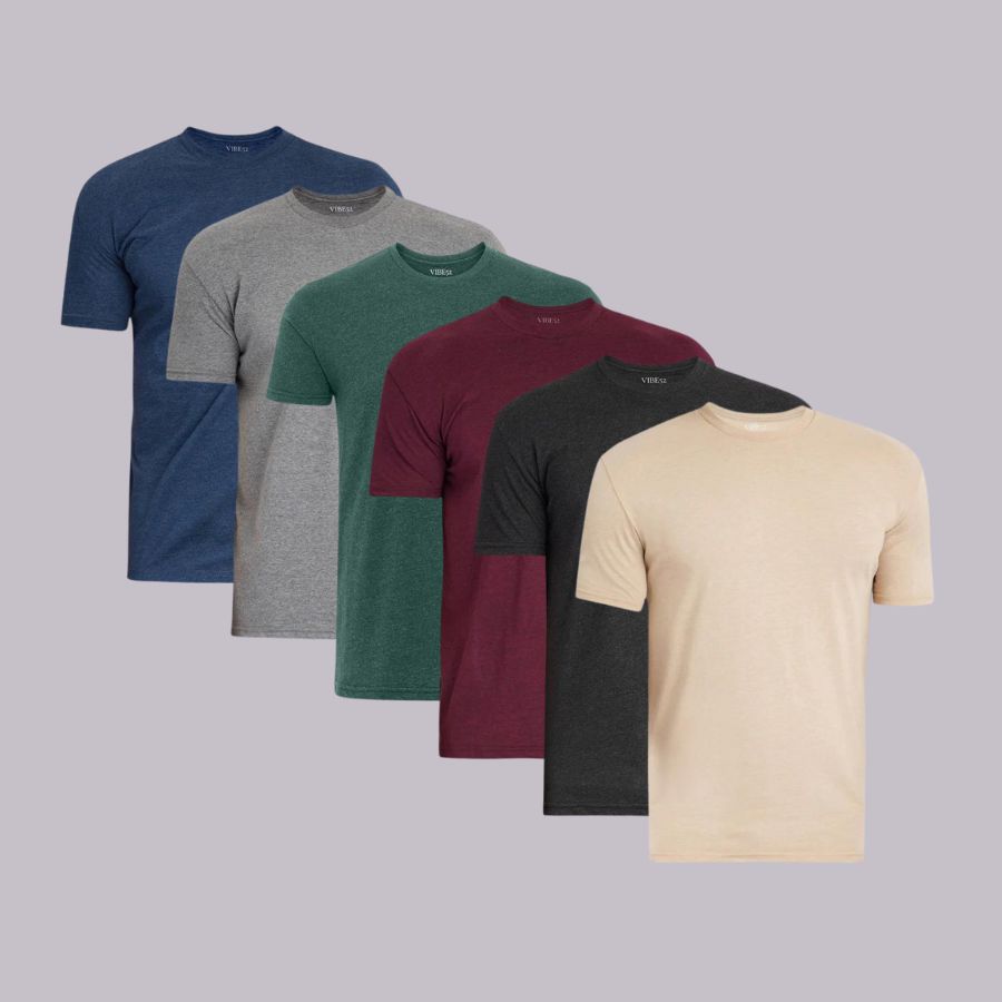 Heather Essentials Signature Crew Neck Tees 6-Pack