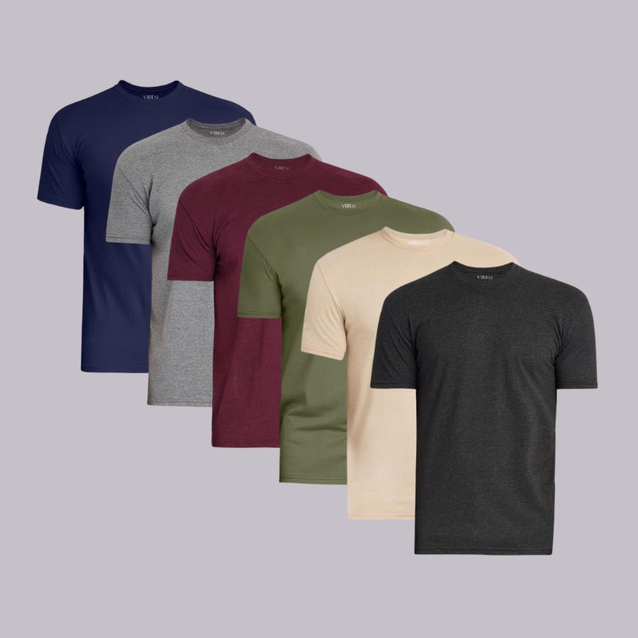 Shades of Color Signature Crew Neck Tees 6-Pack