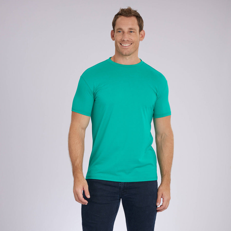 Green Signature Crew Neck Tee