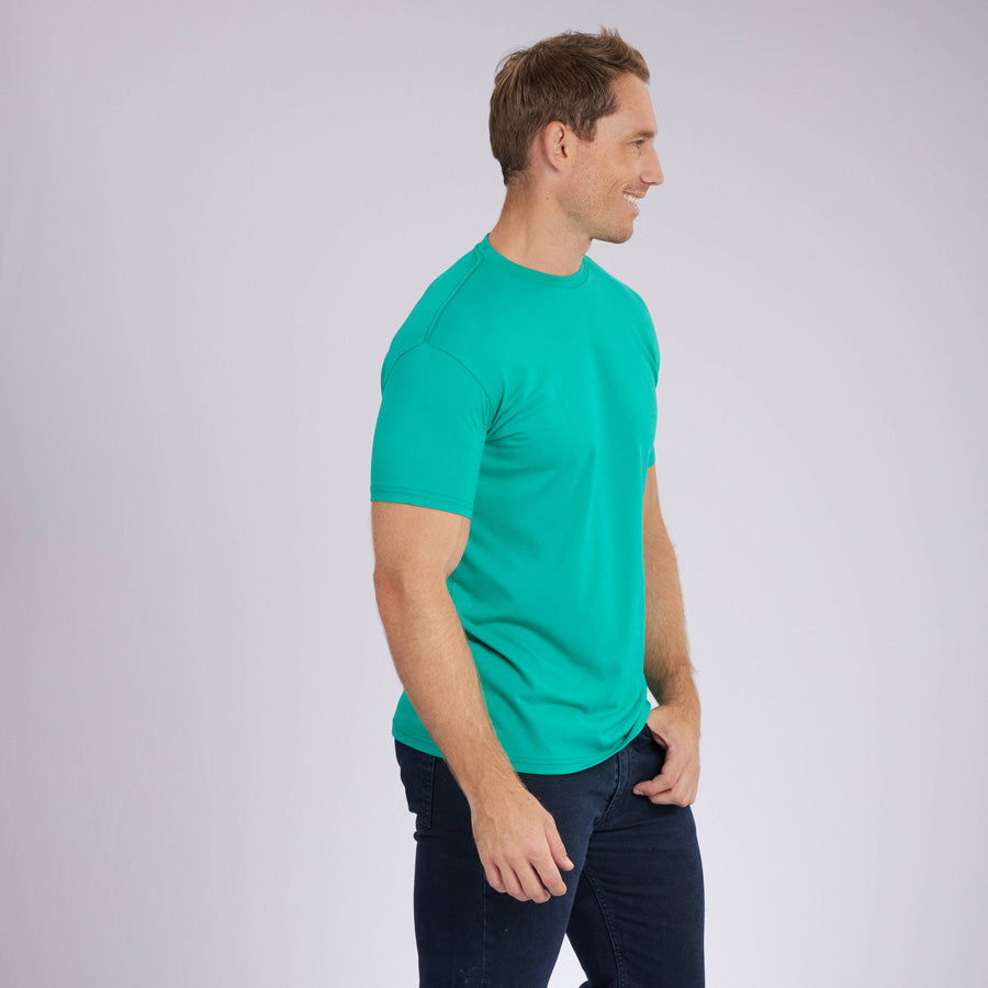 Green Signature Crew Neck Tee