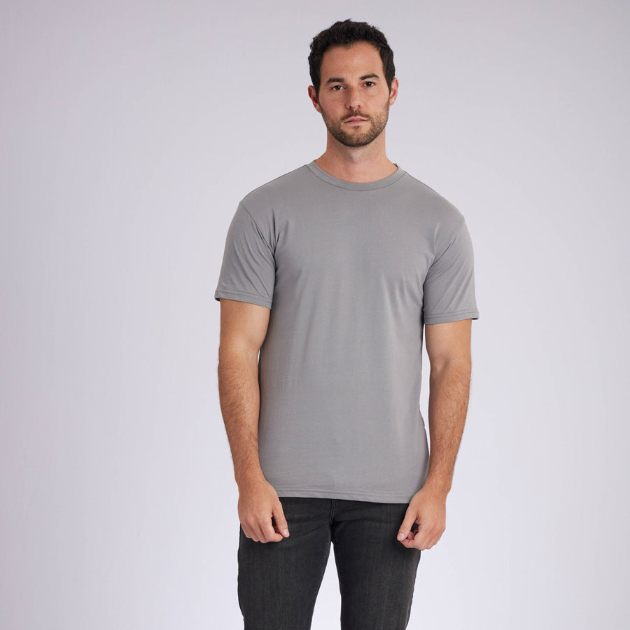 Grey Premium Crew Neck Tee