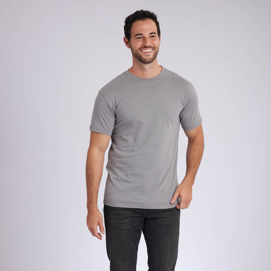 Grey Premium Crew Neck Tee