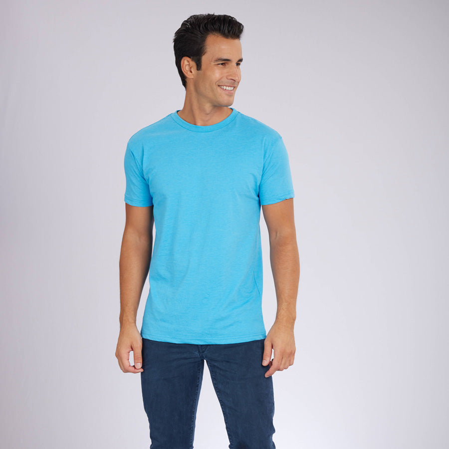 Heather Blue Signature Crew Neck Tee