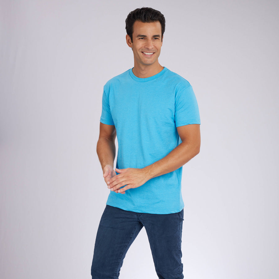 Heather Blue Signature Crew Neck Tee