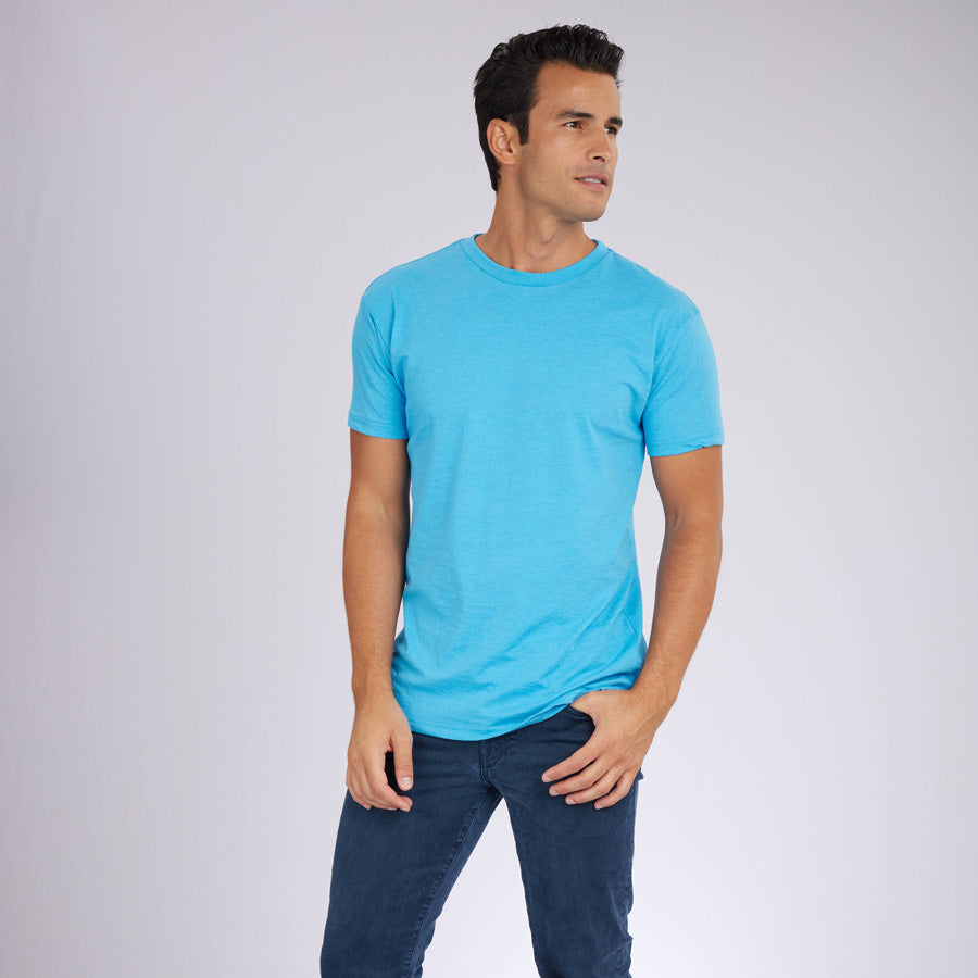 Heather Blue Signature Crew Neck Tee