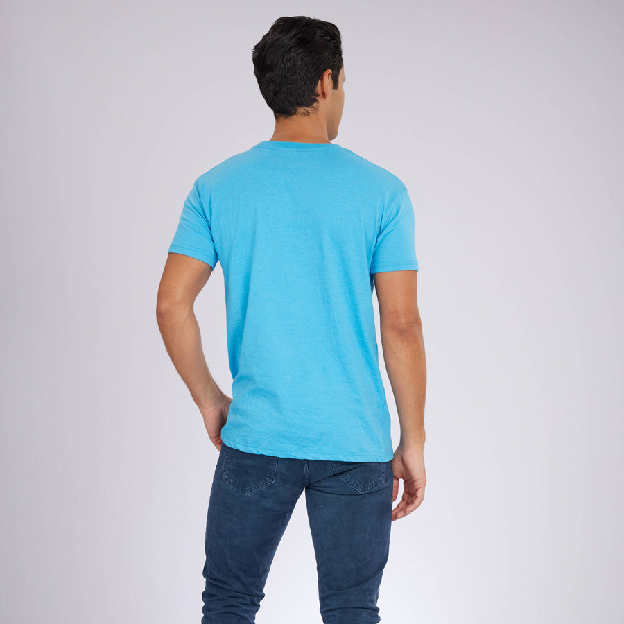 Heather Blue Signature Crew Neck Tee