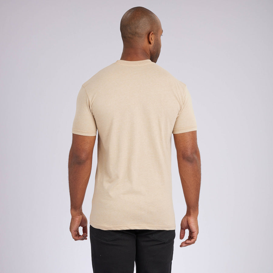 Heather Camel Signature Crew Neck Tee