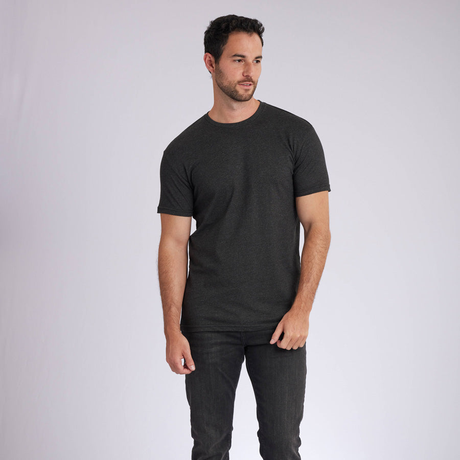 Heather Charcoal Signature Crew Neck Tee