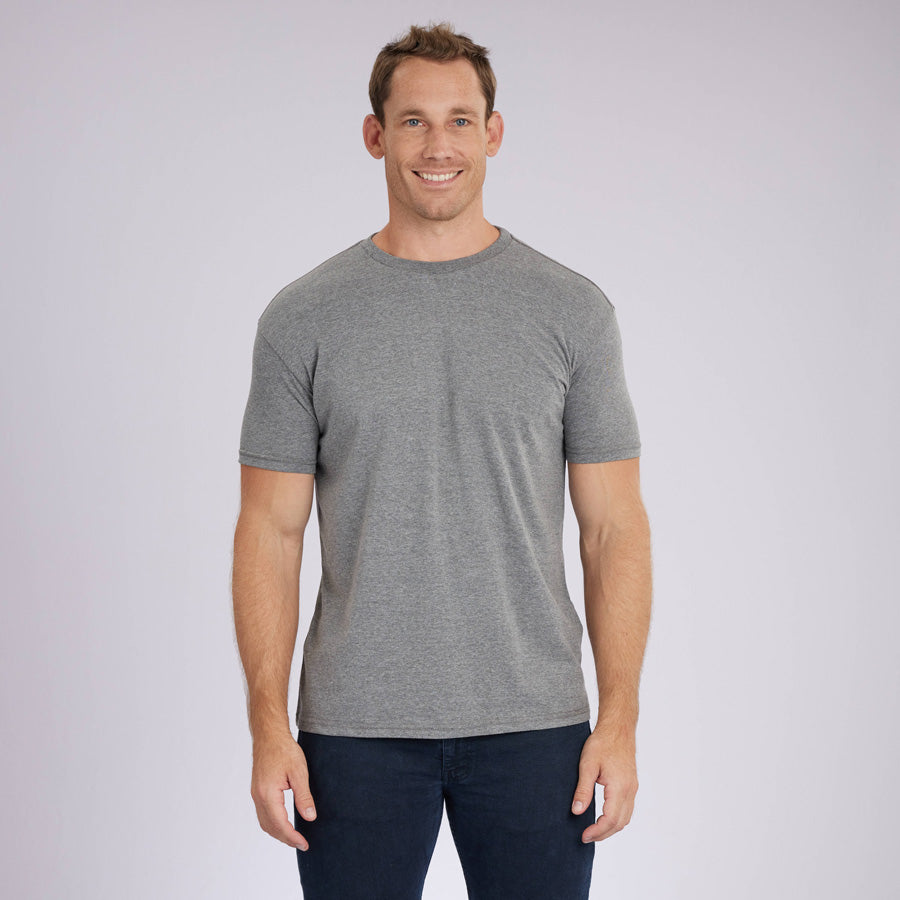 Heather Grey Signature Crew Neck Tee