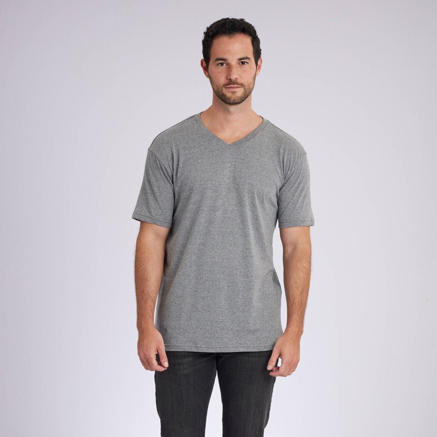 Heather Grey Signature V-Neck Tee