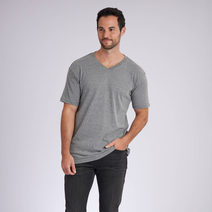 Heather Grey Signature V-Neck Tee