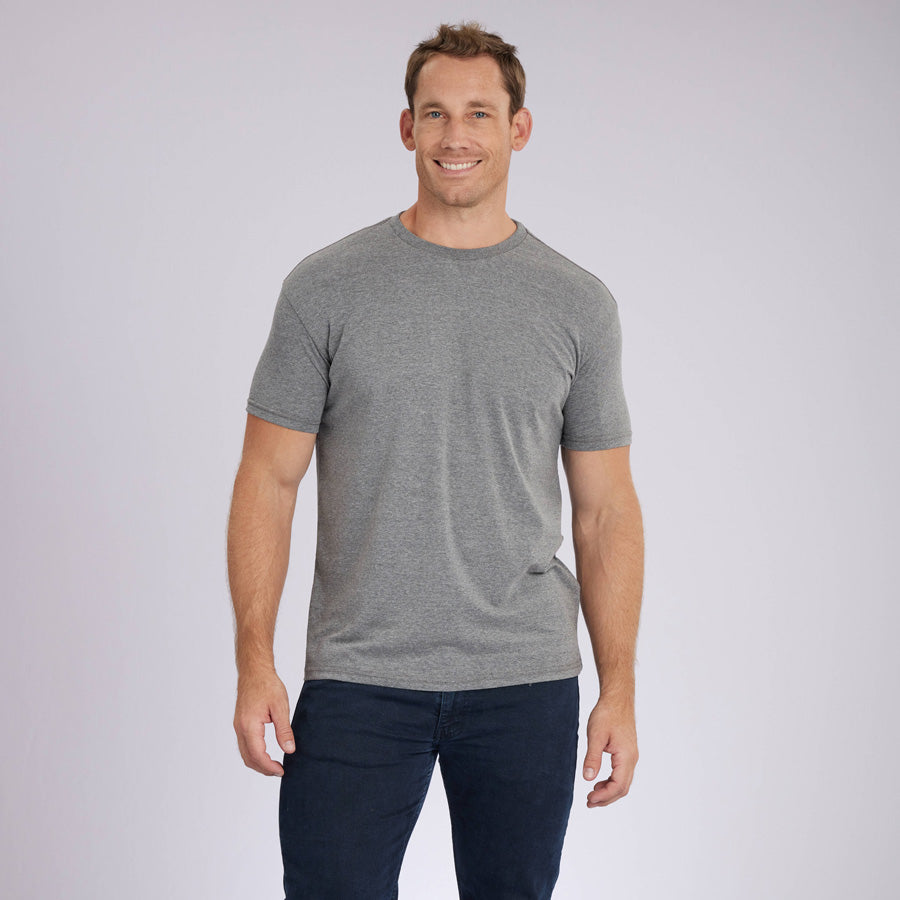 Heather Grey Signature Crew Neck Tee