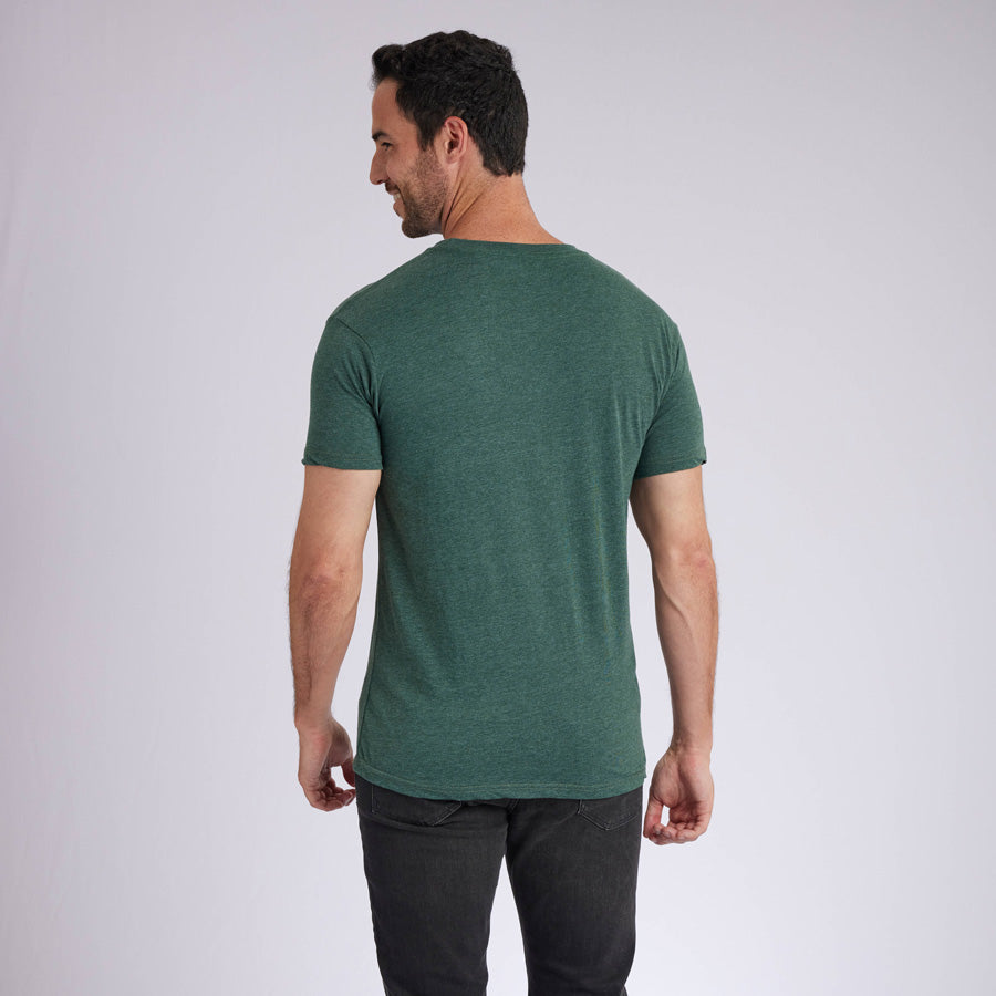 Heather Olive Signature Crew Neck Tee