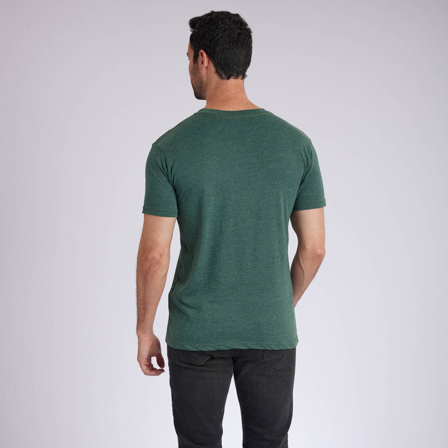 Heather Olive Signature V-Neck Tee