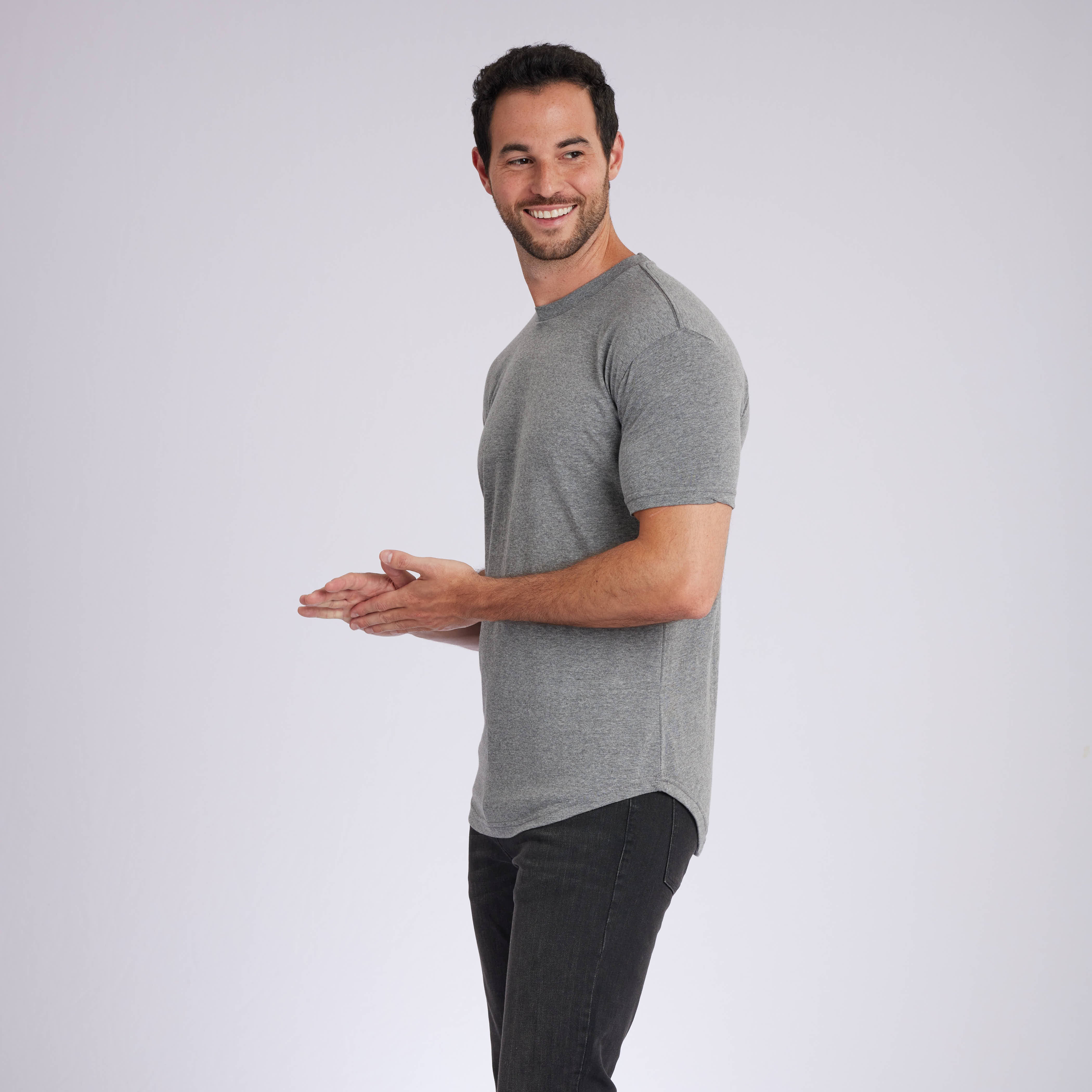 Everyday Signature Curve Hem Crew Neck Tees 6-Pack