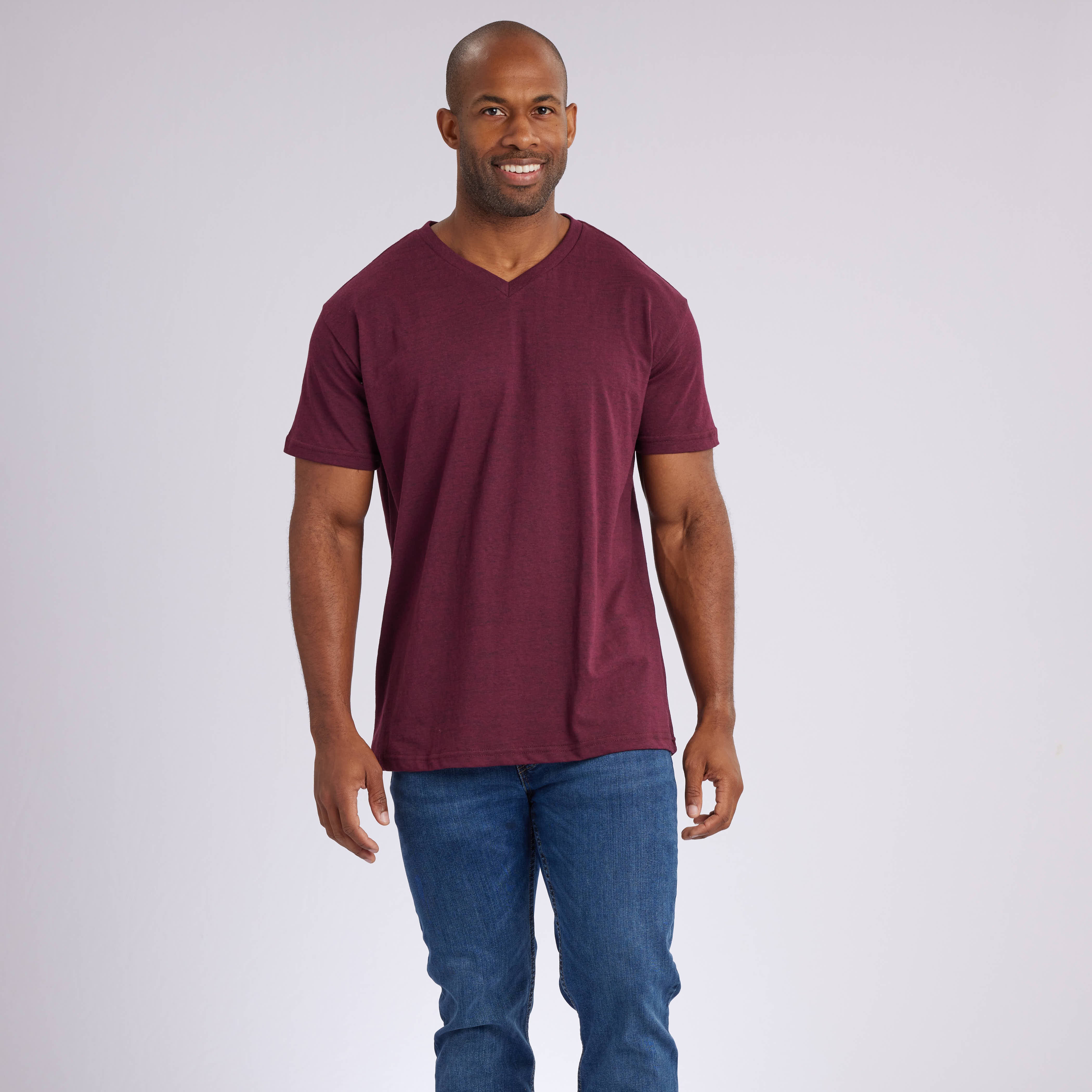 Heathered Hues Signature V-Neck Tees 3-Pack