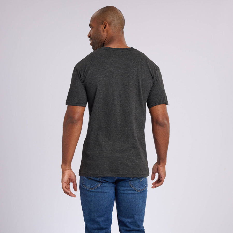 Heather Charcoal Signature V-Neck Tee