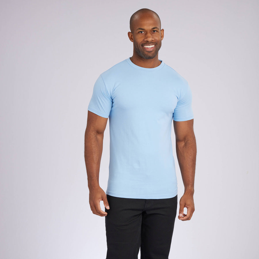 Ice Blue Signature Crew Neck Tee