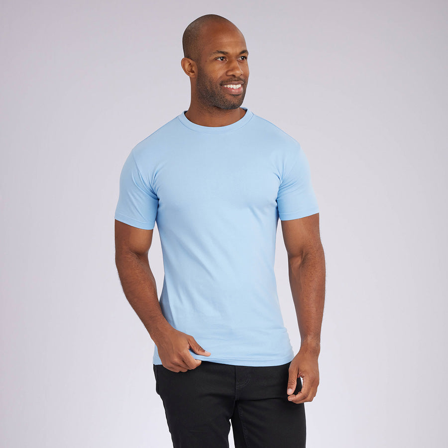 Ice Blue Signature Crew Neck Tee