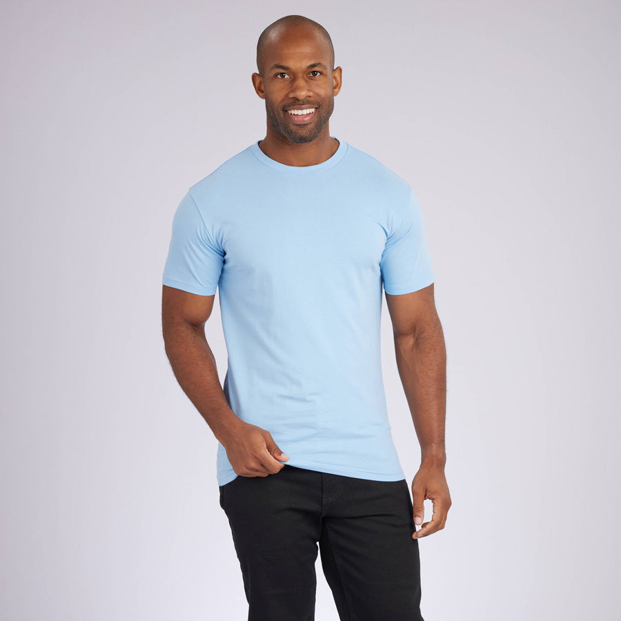 Ice Blue Premium Crew Neck Tee