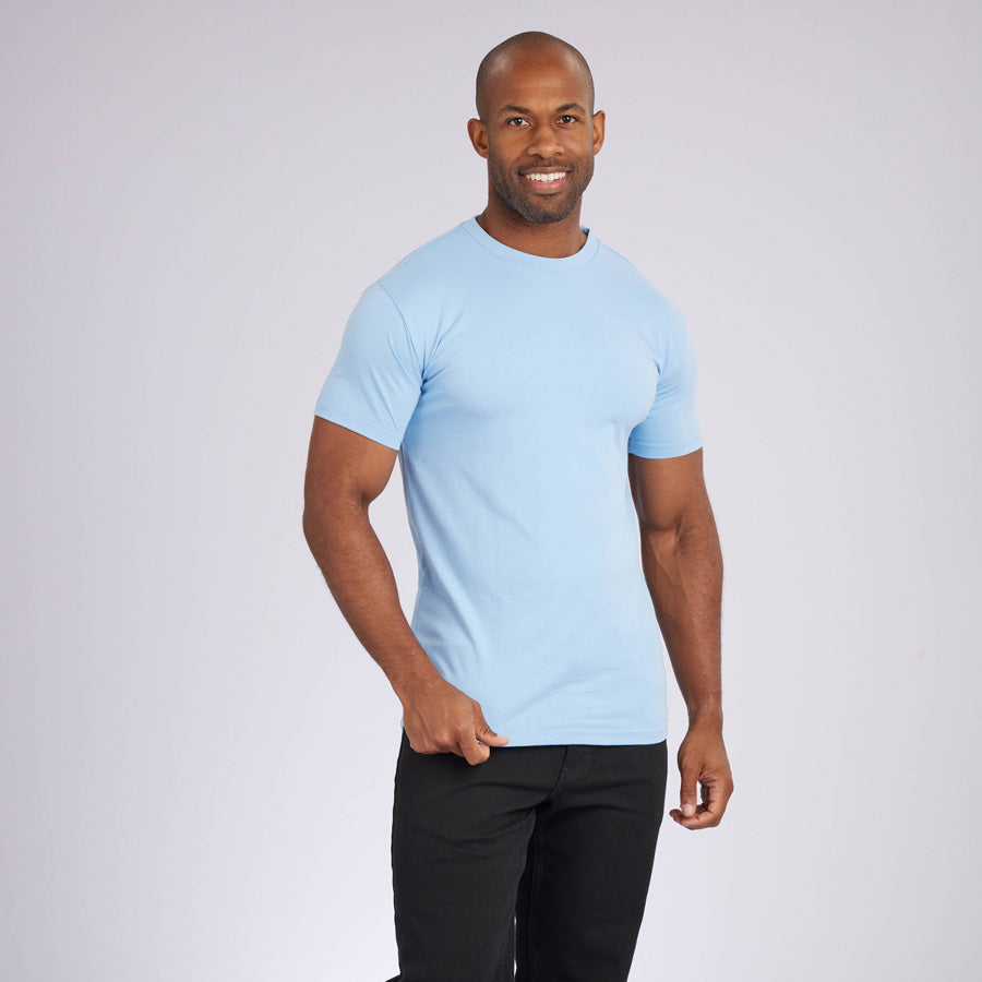 Ice Blue Signature Crew Neck Tee