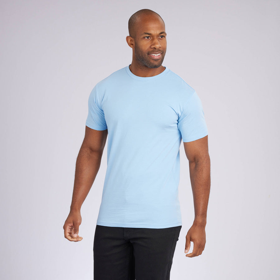 Ice Blue Premium Crew Neck Tee