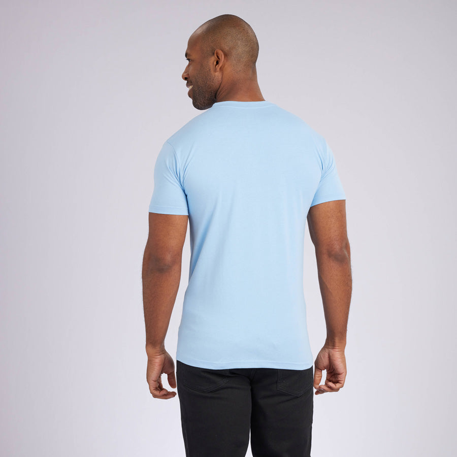 Ice Blue Signature Crew Neck Tee