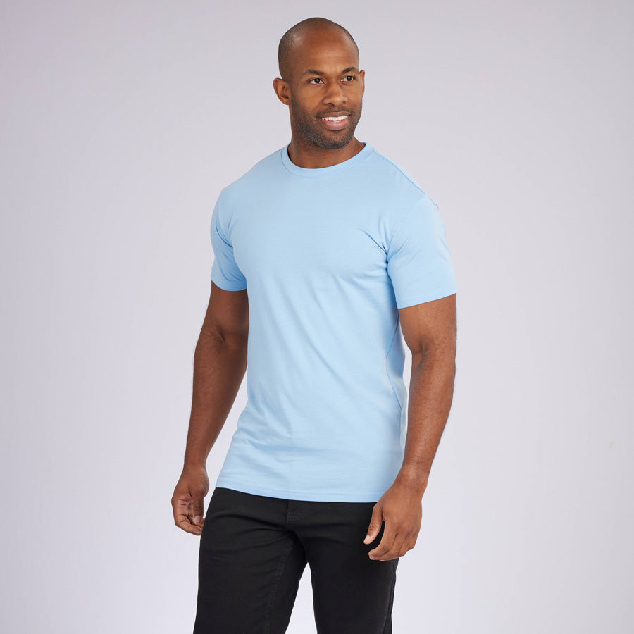 Ice Blue Premium Crew Neck Tee