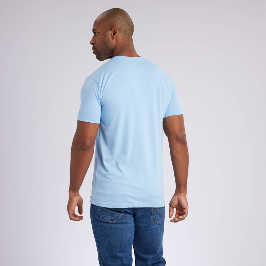 Ice Blue Signature V-Neck Tee