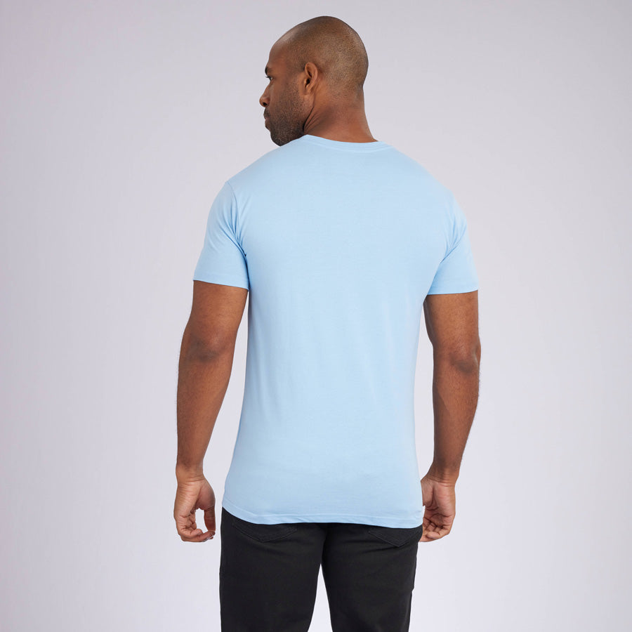 Ice Blue Premium Crew Neck Tee