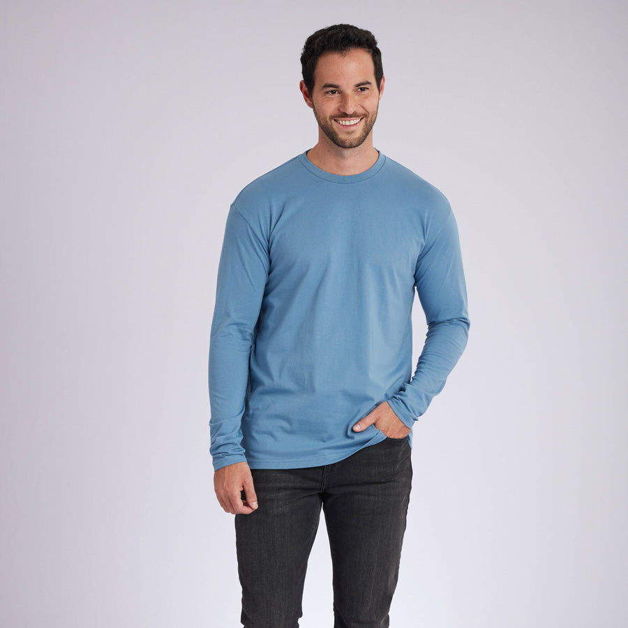 Indigo Signature Long Sleeves Crew Neck Tee