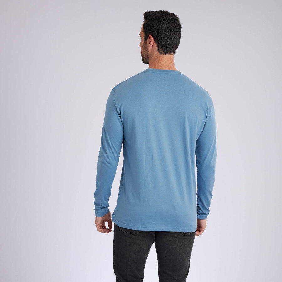 Indigo Signature Long Sleeves Crew Neck Tee