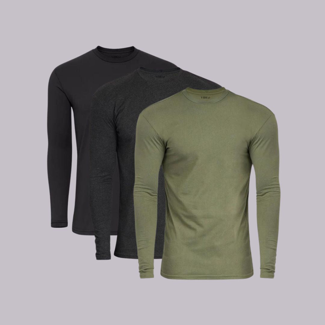 Urban Classics Signature Long Sleeves Crew Neck Tees 3-Pack