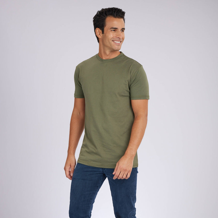 Military Green Signature Crew Neck Tee