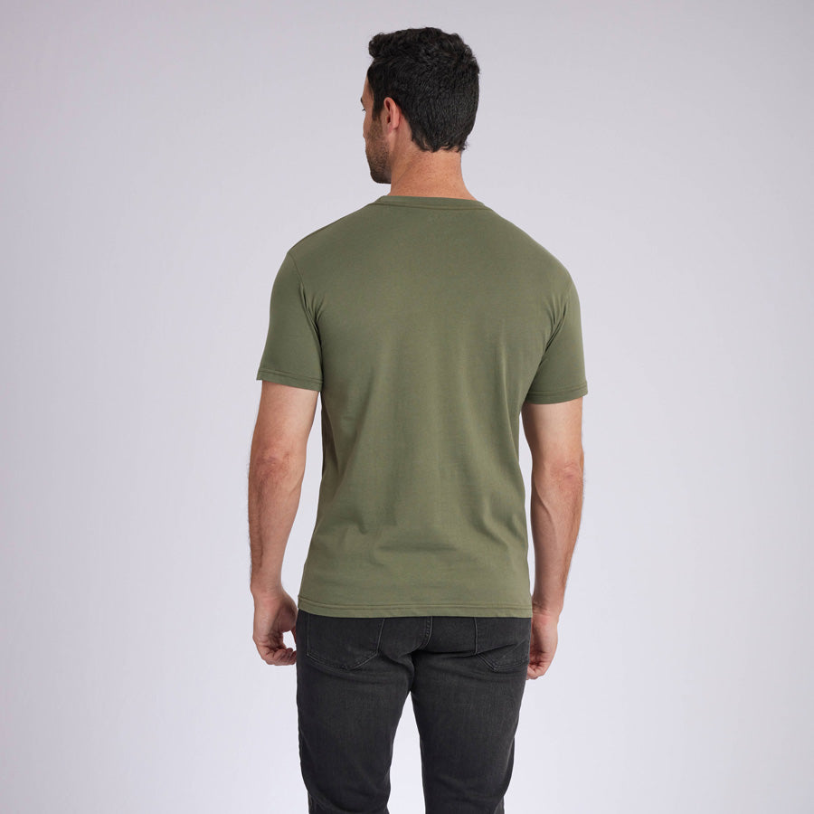 Military Green Premium Crew Neck Tee